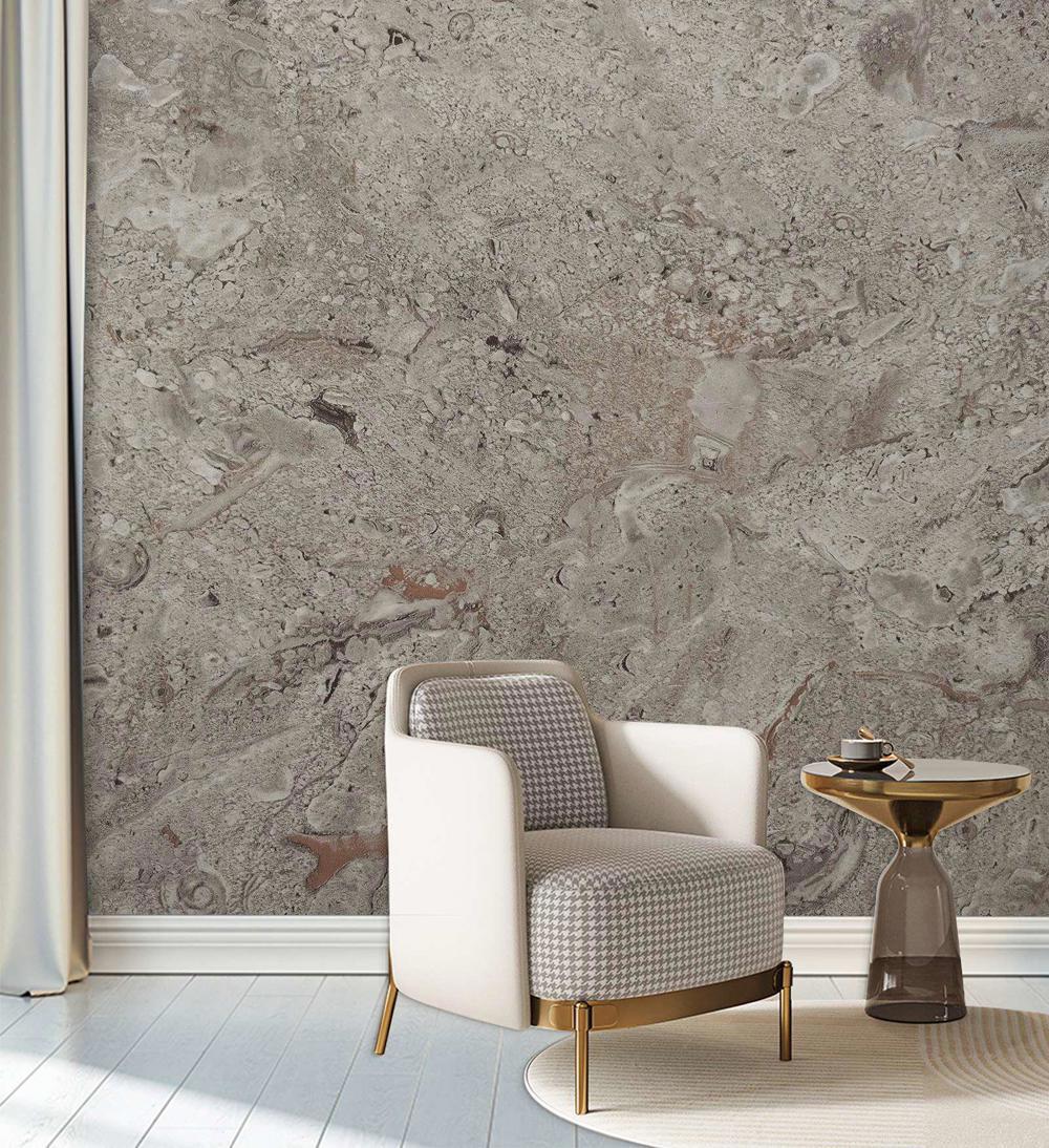 Autocolant decorativ pentru mobila si perete model marmura gri inchis 67.5cm x 2m