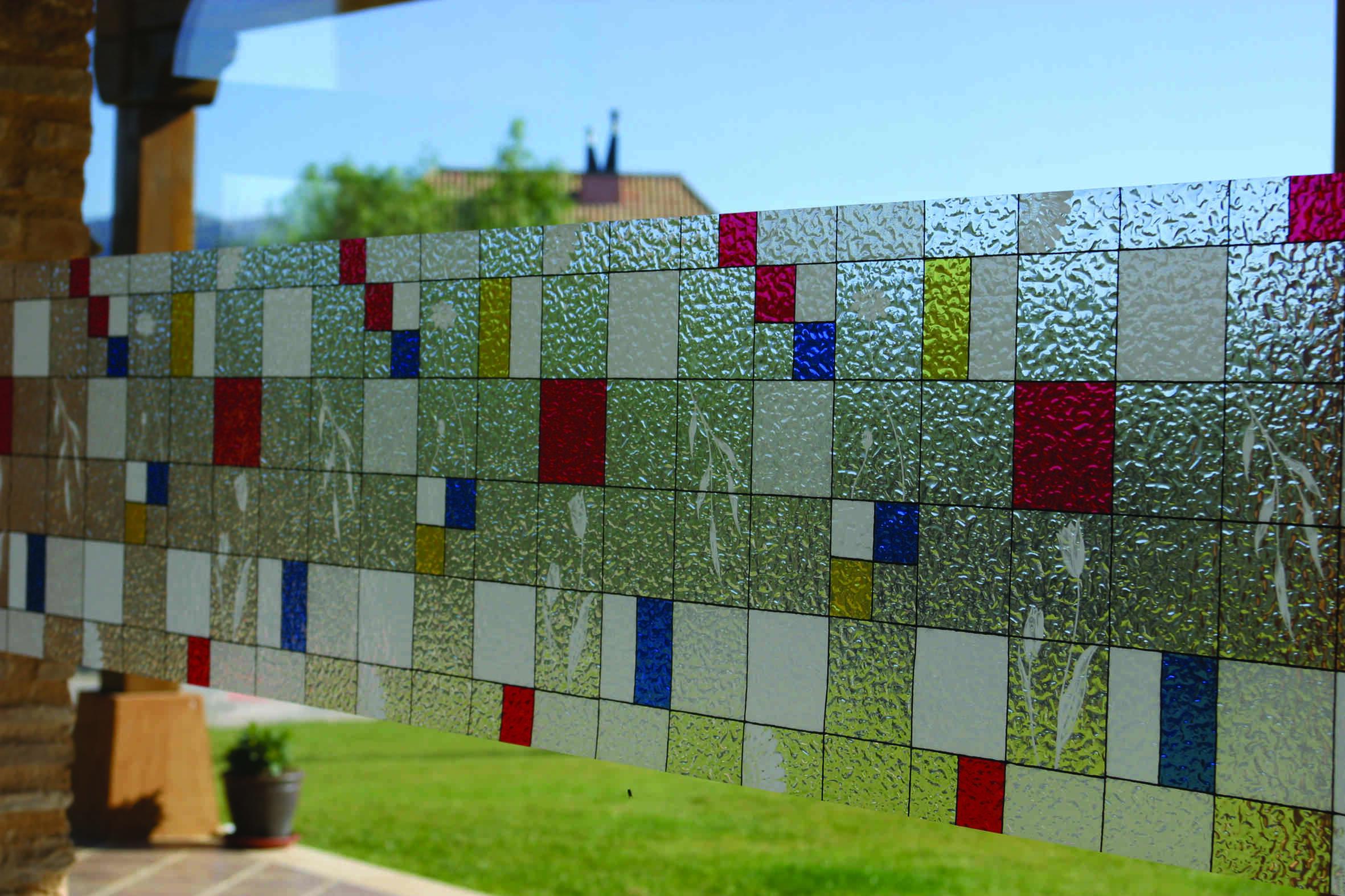 Folie autocolanta electrostatica pentru geam Linea Neo 0.46m x 1m 