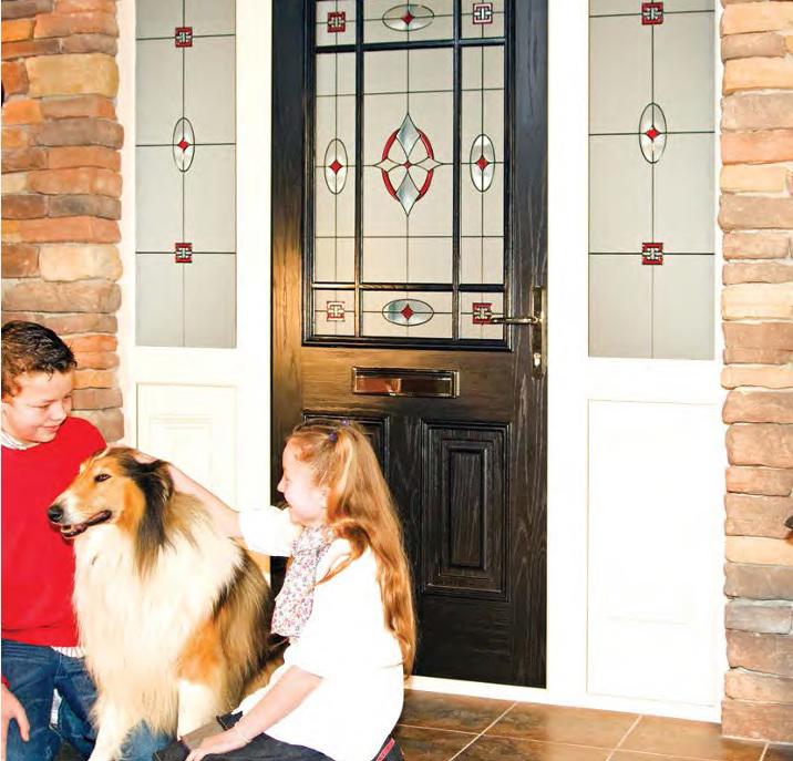 Usa intrare Palladio Cairo negru TG53 satinat