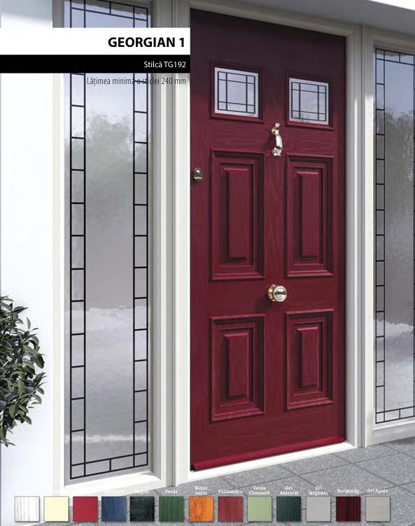 Usa intrare Palladio Georgian 1 palisandru TG192