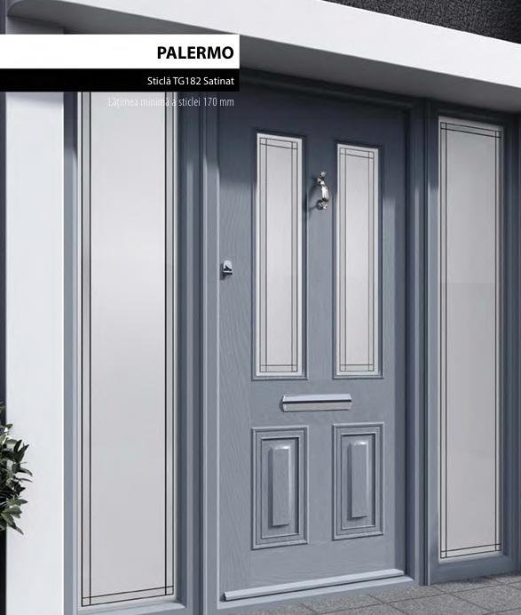 Usa intrare Palladio Palermo Gri Argintiu TG182 Satinat